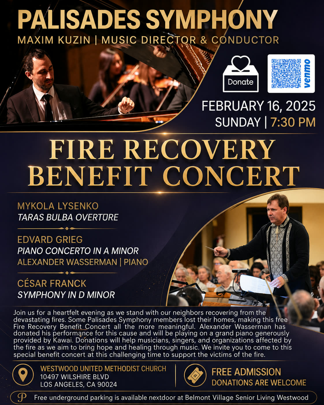 Fire Recovery Benefit Concert · Palisades Symphony