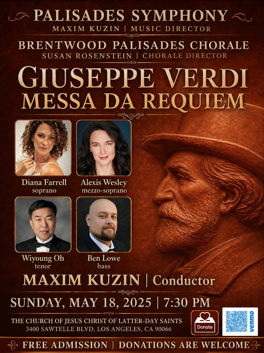 Verdi Messa da Requiem · Palisades Symphony + Brentwood Palisades Chorale